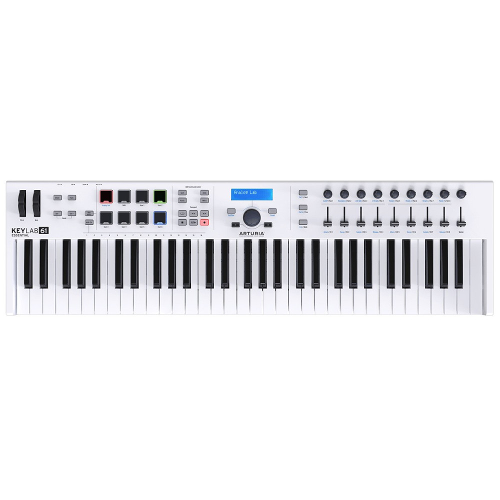 Arturia KeyLab Essential mk3 61-key Keyboard Controller - White