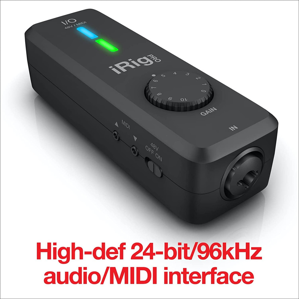 IK Multimedia iRig Pro I/O Compact Audio Interface, Music Stores