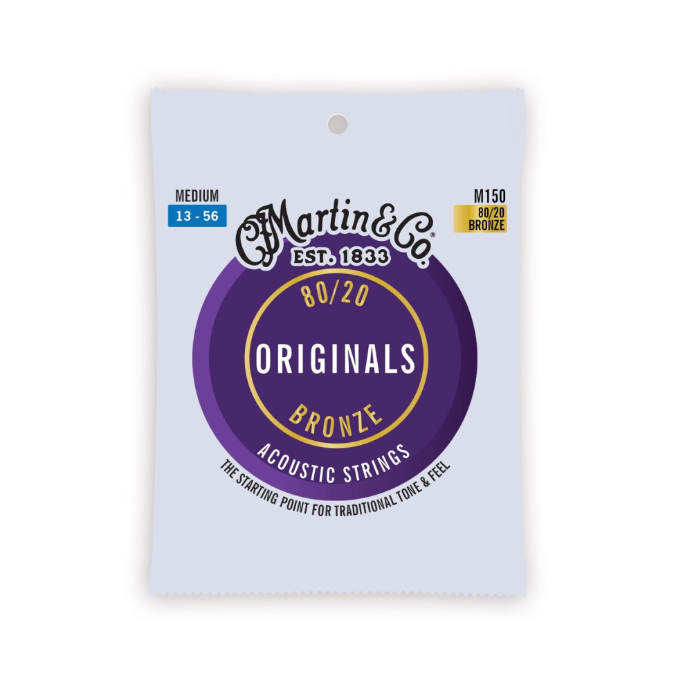 Martin Originals M150 80/20 Medium Acoustic Guitar Strings