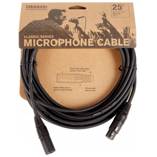 D'Addario Planetwaves PWCMIC25 Microphone Cable 25ft