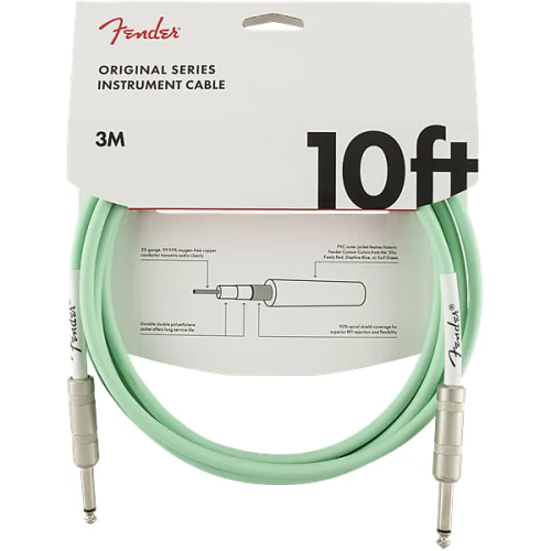 Fender Instrument Cable Original Series 10ft Surf Green