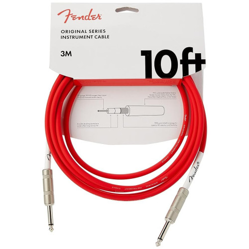 Fender Instrument Cable Original Series 10ft Fiesta Red