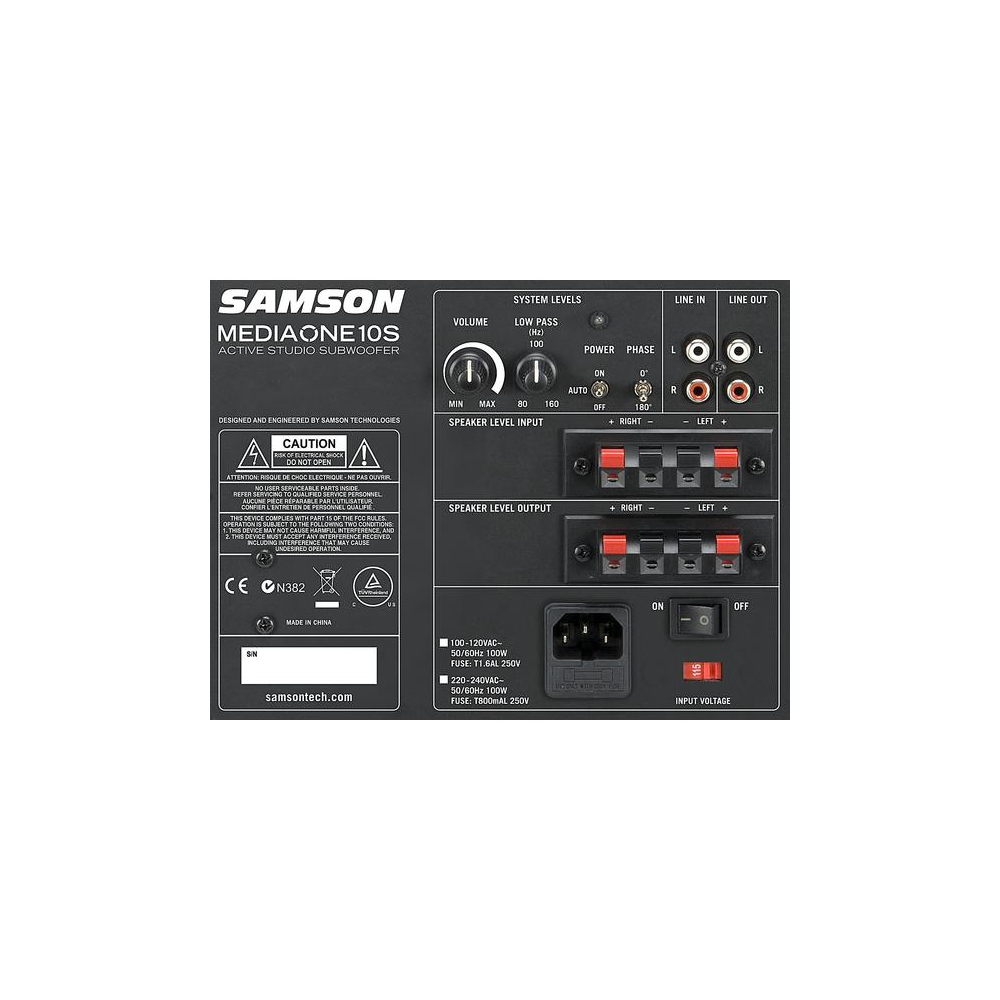 Samson MediaOne 10S Active Studio Subwoofer