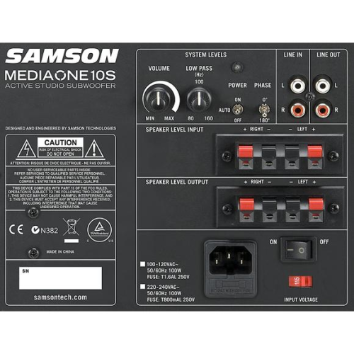 Samson MediaOne 10S Active Studio Subwoofer