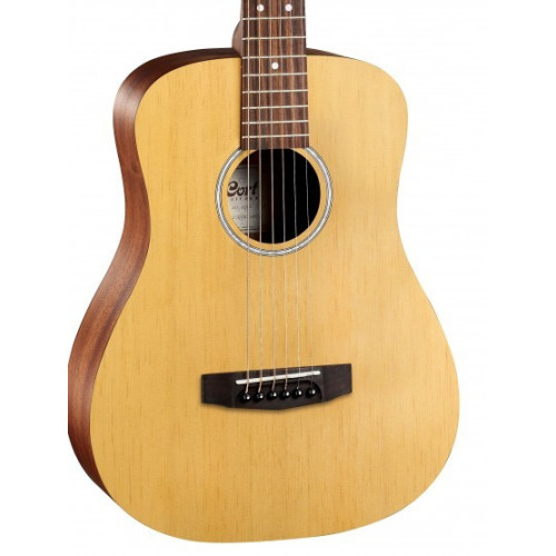 Cort AD Mini Acoustic Guitar - Open Pore | Perfect for Travel & Studio