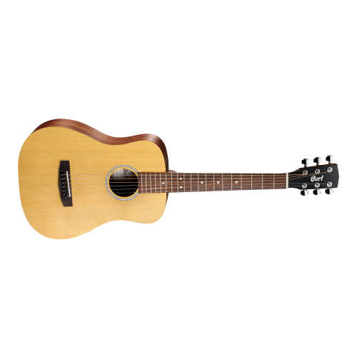 Cort AD Mini Acoustic Guitar - Open Pore | Perfect for Travel & Studio