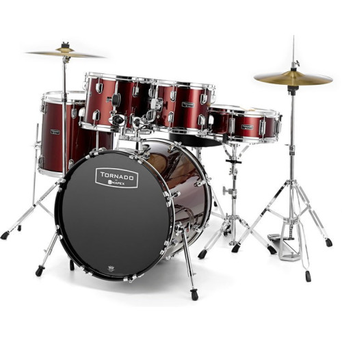 Mapex Tornado Drum Set, Black, Blue, Wine Red for Best Price in India