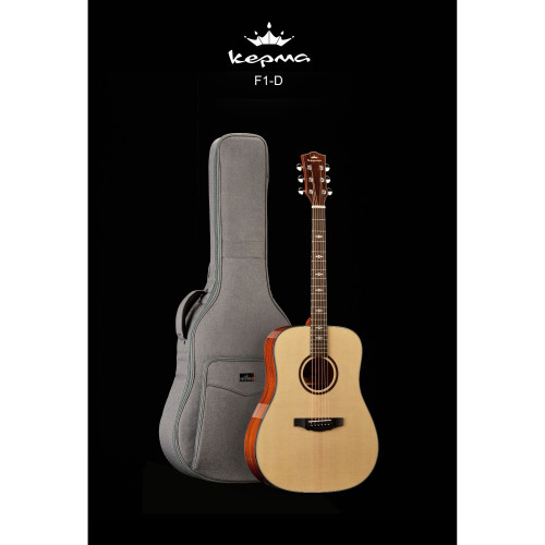 Kepma F1D Dreadnought Acoustic Guitar with Solid Top