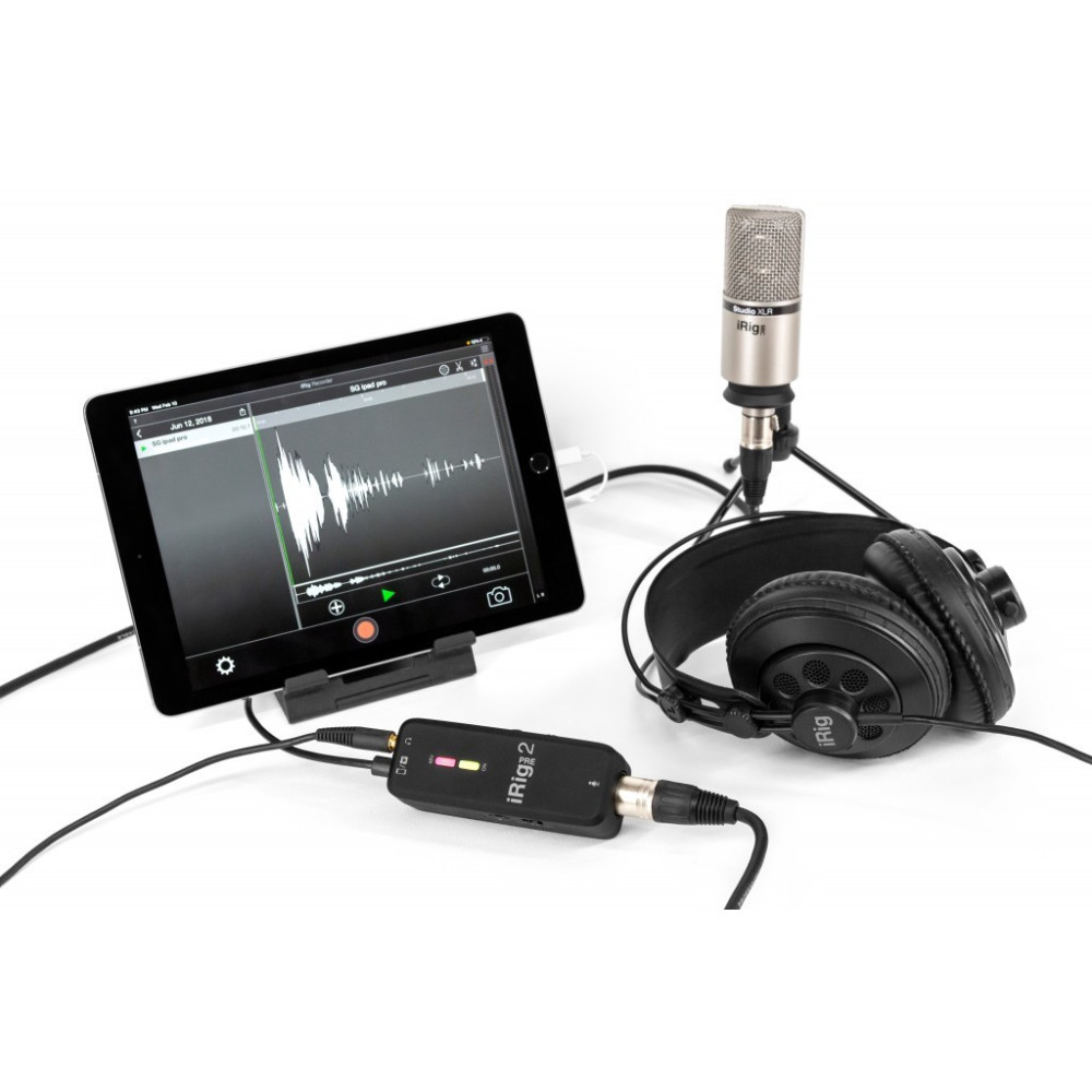 IK Multimedia iRig Pre 2 Microphone Preamp for Phones,Tablets and DSRL's