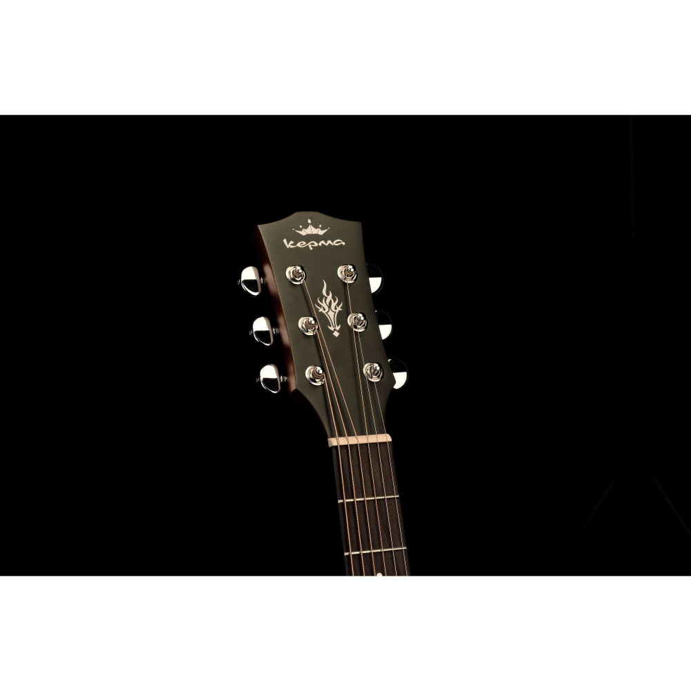 Kepma EACE Semi Acoustic Guitar -Black, Natural, Sunburst