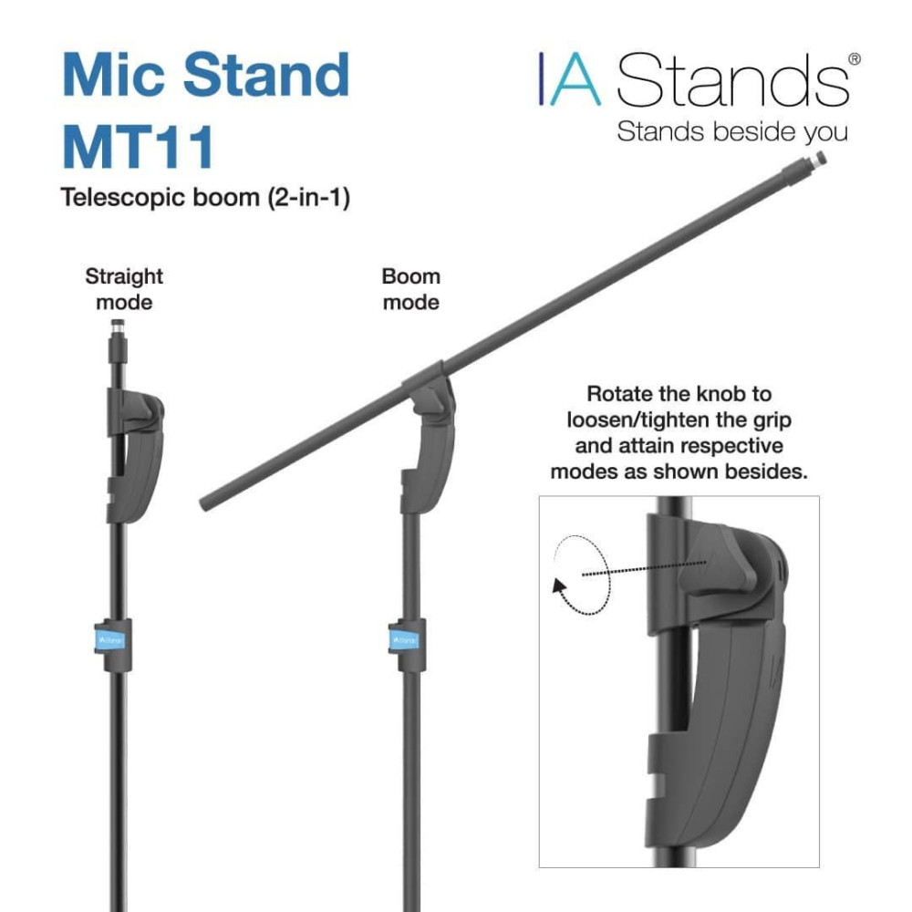 IA Stands MT11 Tripod Microphone Stand