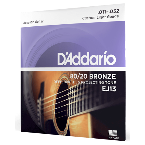 D'Addario EJ13 80/20 Bronze Acoustic Guitar String Set