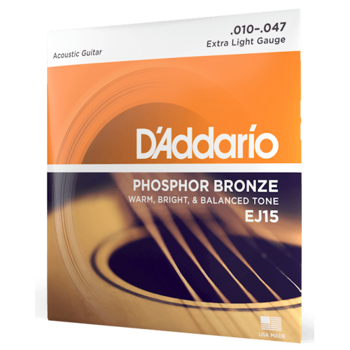 D'Addario EJ15 Phosphor Bronze Acoustic Guitar Strings