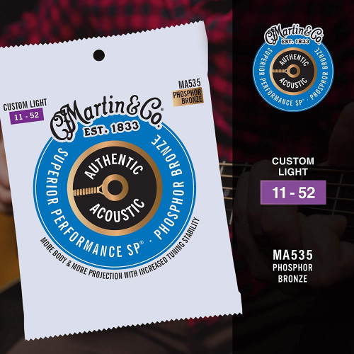 Martin MA535 Phosphor Bronze Acoustic Guitar Strings