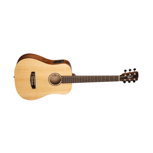 Cort Earth Series EARTH-MINI E Adirondack Electric Acoustic Guitar | Hear Rich Tone