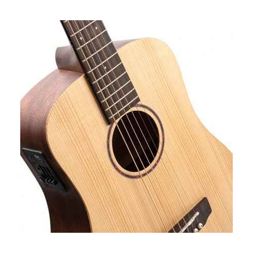 Cort Earth Series EARTH-MINI E Adirondack Electric Acoustic Guitar | Hear Rich Tone