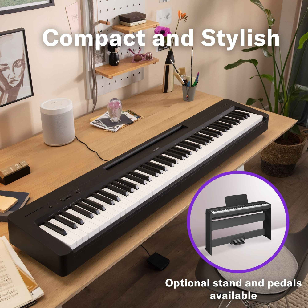 Yamaha P-145 88-Keys Portable Digital Piano | Beginner's Dream Instrument