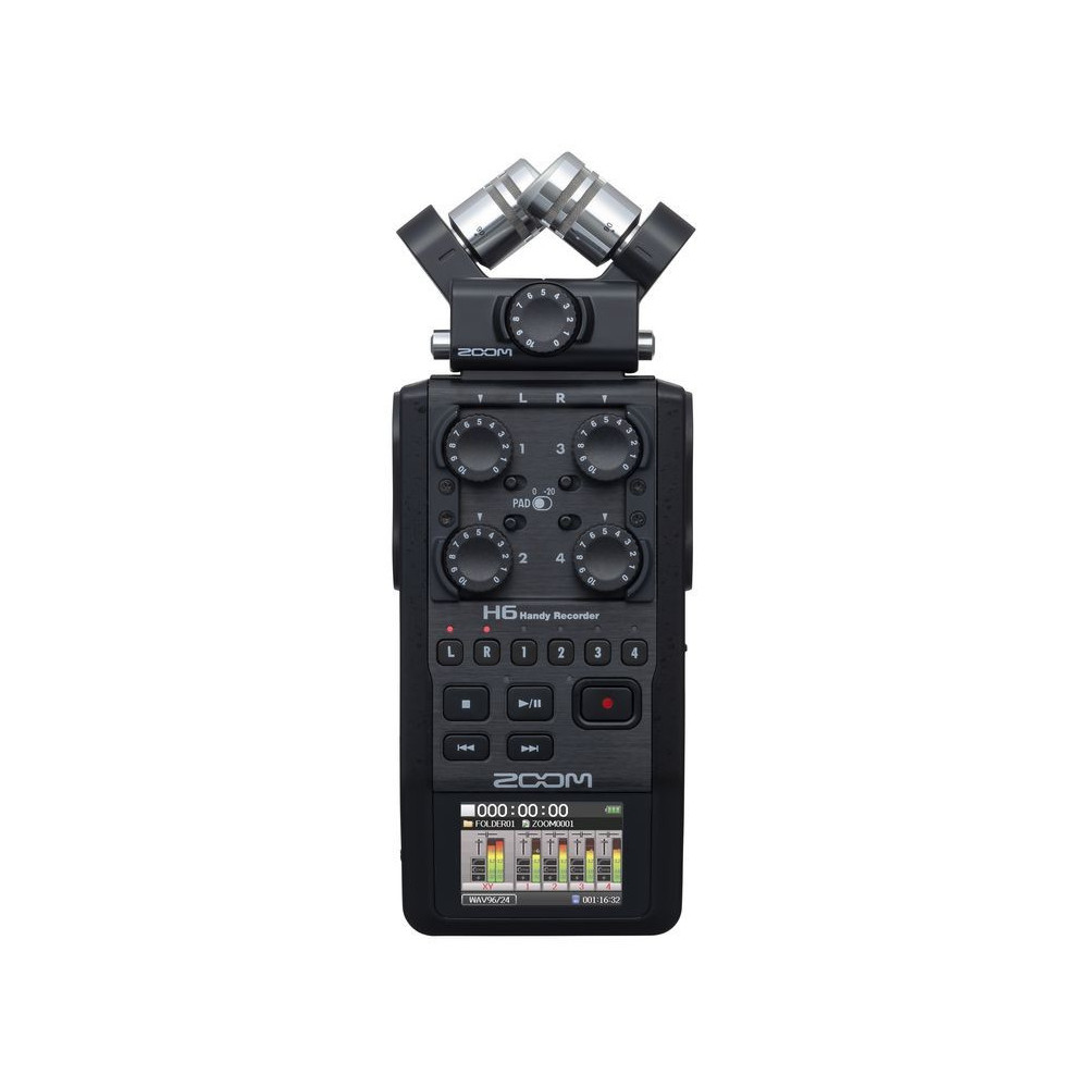 Zoom H6 Handheld Recorder - Black | Get Award-Winning Studio Sound On The Go!