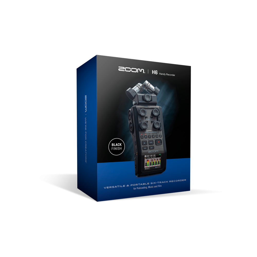 Zoom H6 Handheld Recorder - Black | Get Award-Winning Studio Sound On The Go!