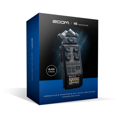 Zoom H6 Handheld Recorder - Black | Get Award-Winning Studio Sound On The Go!